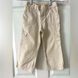 Old‎ Navy Khaki Casual Cargo Pants with Elastic Waistband Size 3T